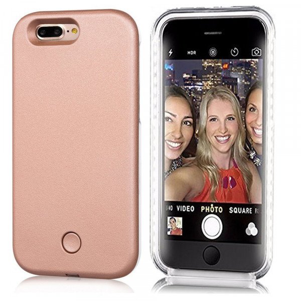 Wholesale iPhone 6S / iPhone 6 Selfie Illuminated LED Light Case (Rose Gold)